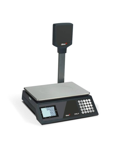 BALANZA SERIE ZFOC CON COLUMNA Y CON SALIDA RS232 PARA COMUNICAR PC.