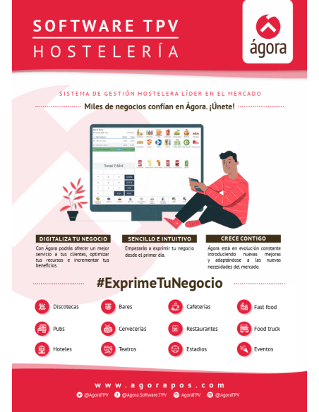 SOFTWARE TPV AGORA RESTAURACIÓN