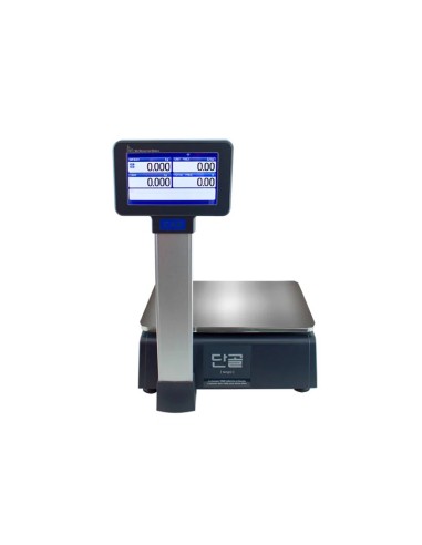 BALANZA SERIE CAS CN1 CON IMPRESORA DE ETIQUETAS.