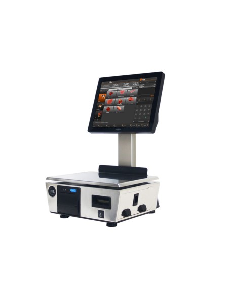 BALANZA BM5 ARM MODELO DC 3 LABEL CON IMPRESORA DE TICKETS, ETIQUETAS Y CON VERIFACTU.