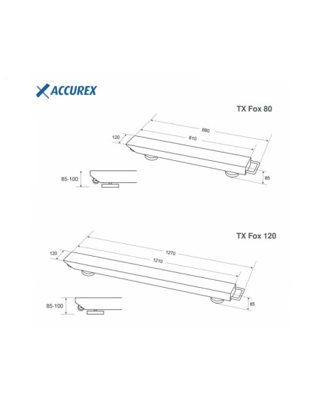 BARRAS PESADORAS ACCUREX SERIE TX FOX