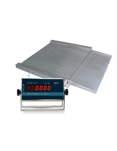 BÁSCULA VERIFICADA SERIE RGI EN ACERO INOX Y CON RAMPA.