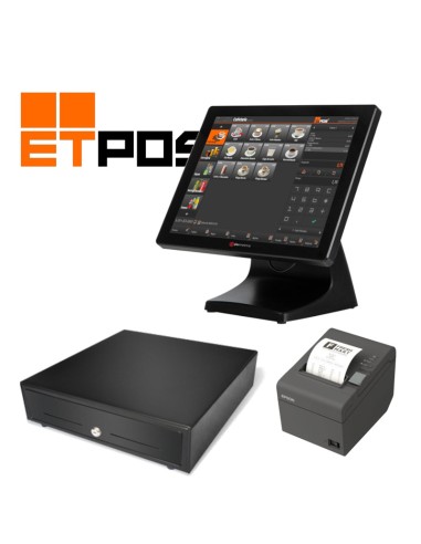 PACK TPV ETPOS CON IMPRESORA, CAJÓN Y SOFTWARE...