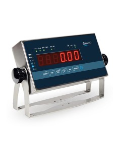 INDICADOR GI400I LCD ROJO CON CARCASA EN ACERO INOX.