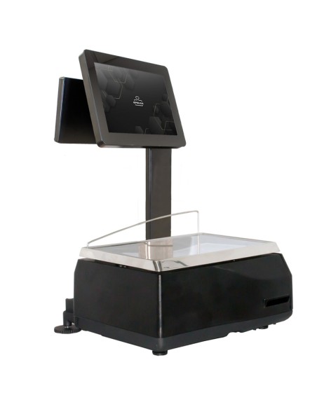 BALANZA TOUCHSCALE L 20RL CON ETIQUETADORA DE MOSTRADOR Y DOBLE CUERPO