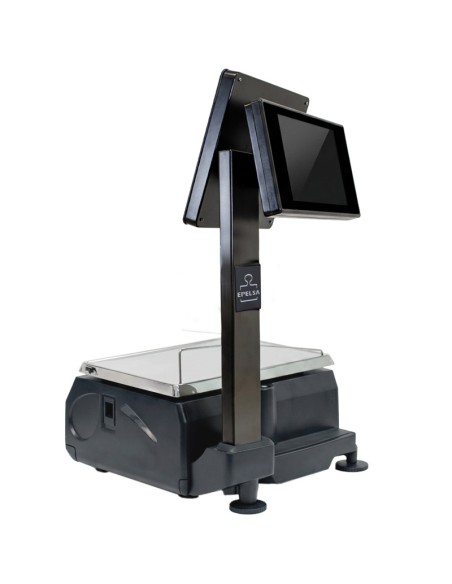 BALANZA TOUCHSCALE L 20RL CON ETIQUETADORA DE MOSTRADOR Y DOBLE CUERPO