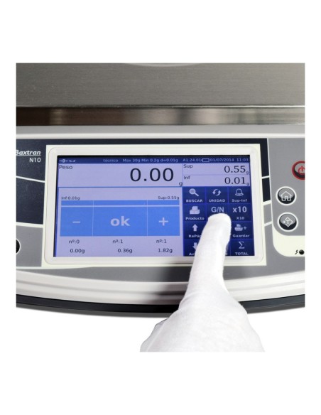 Balanza industriale cuenta piezas con pantalla táctil T20