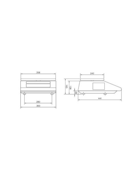 Balanza sobre mostrador barata Urano 10v8 Balanza sobre mostrador barata Urano 10v8